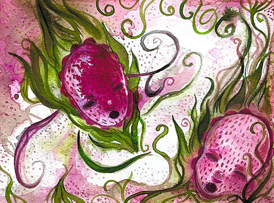 Dragonfruit Floating Bliss Print