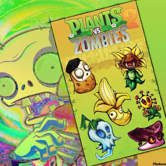 Plants vs Zombies 2 Sticker Sheet
