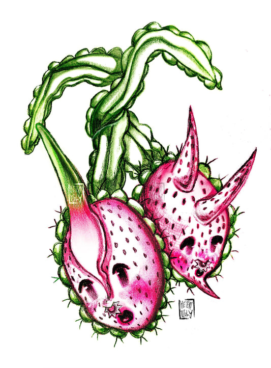 Dragonfruit Twisted Existence Sticker